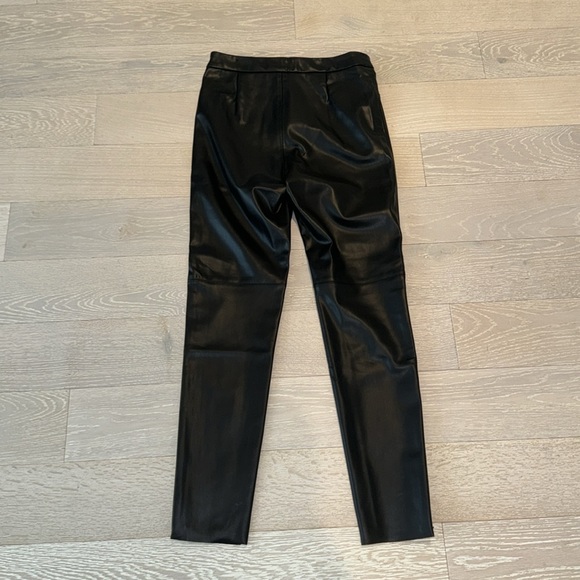 Zara Leather Pants, Small, Black, Skinny - Picture 3 of 3
